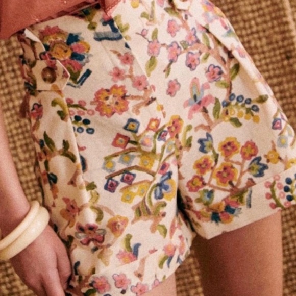 Sezane Pants - Sezane MILA linen shorts